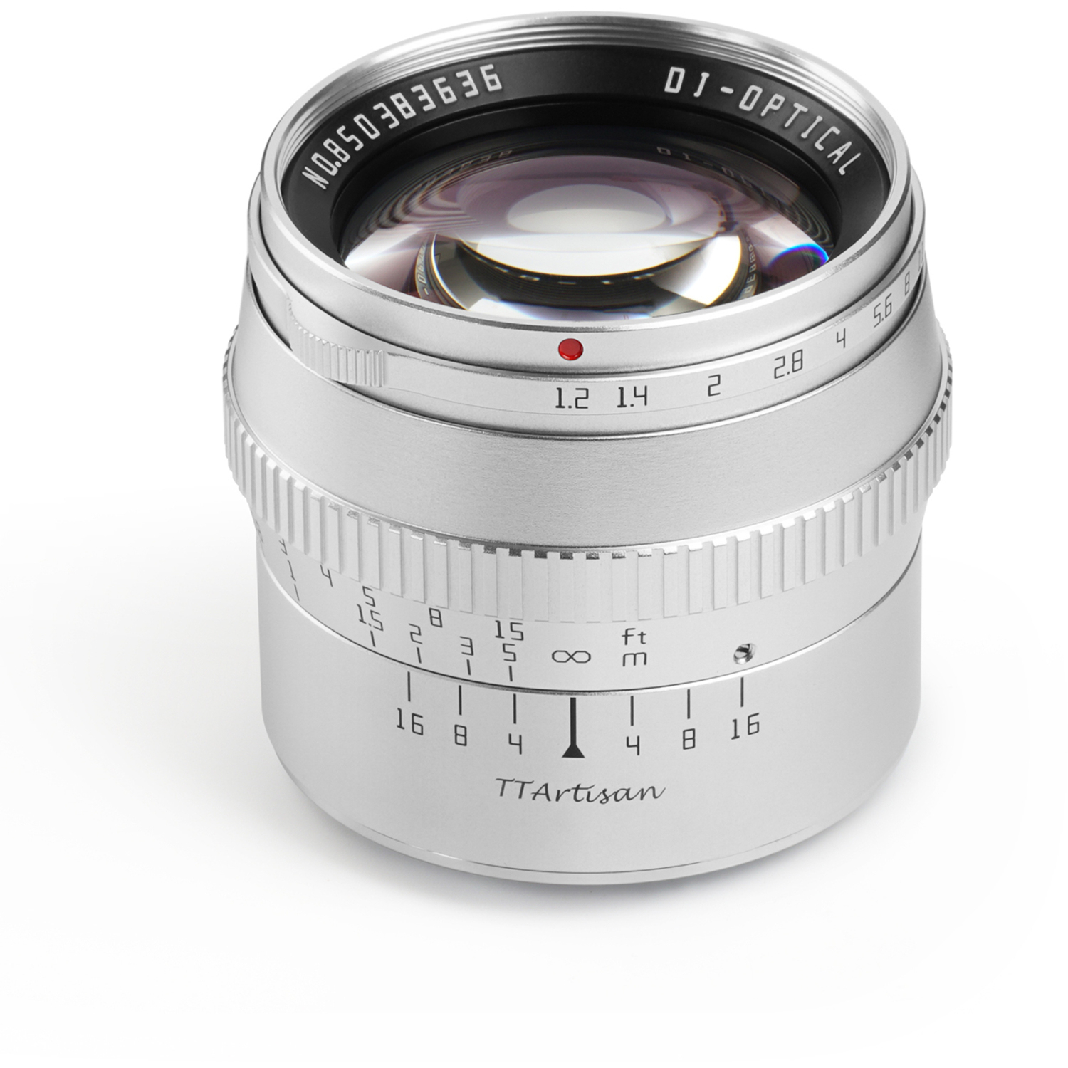 TTArtisan 50mm F1.2 für Sony E (APS-C) silber