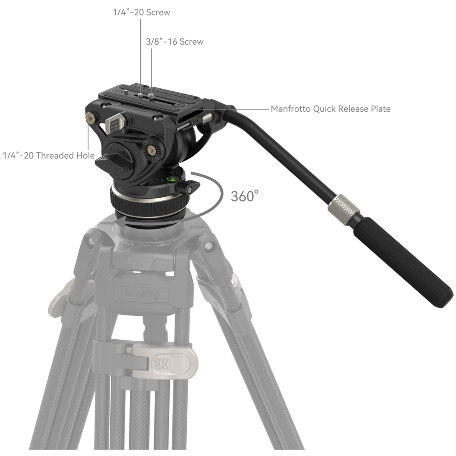 SmallRig Heavy-Duty Videokopf DH10 4165