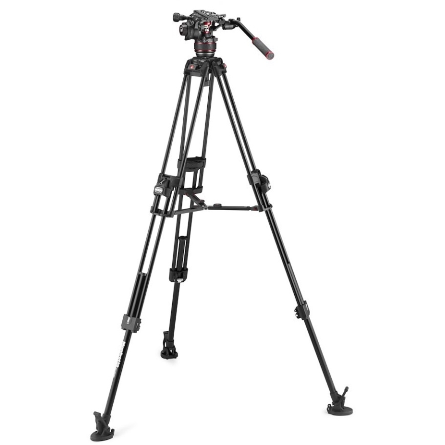 Manfrotto 645 Alu Fast Videostativ mit Nitrotech 608