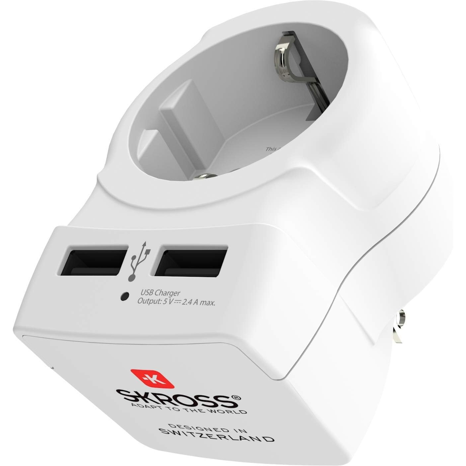 SKROSS Europa zu USA USB Country Travel Adapter