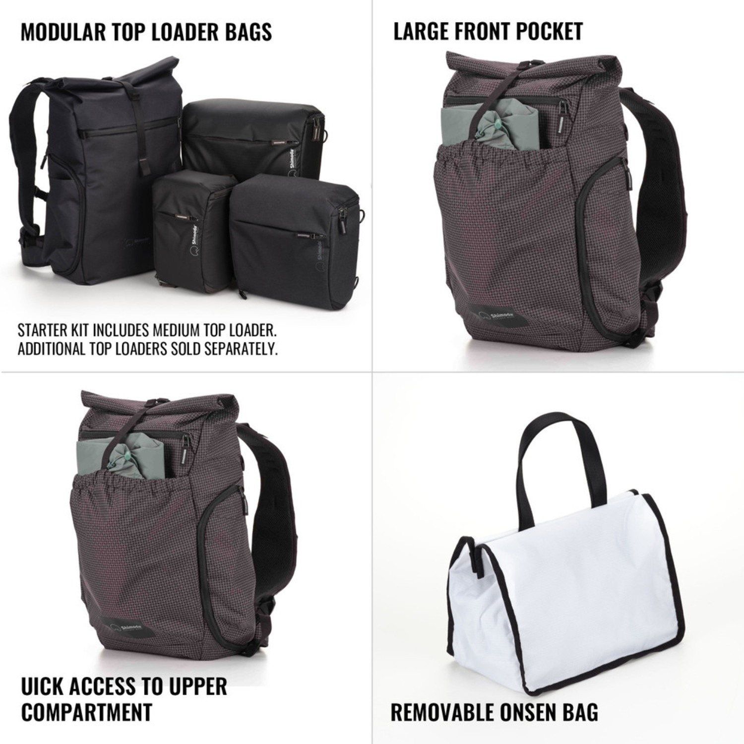 Shimoda Side Lite 22 Damen Starter Kit Schwarz/Weiß