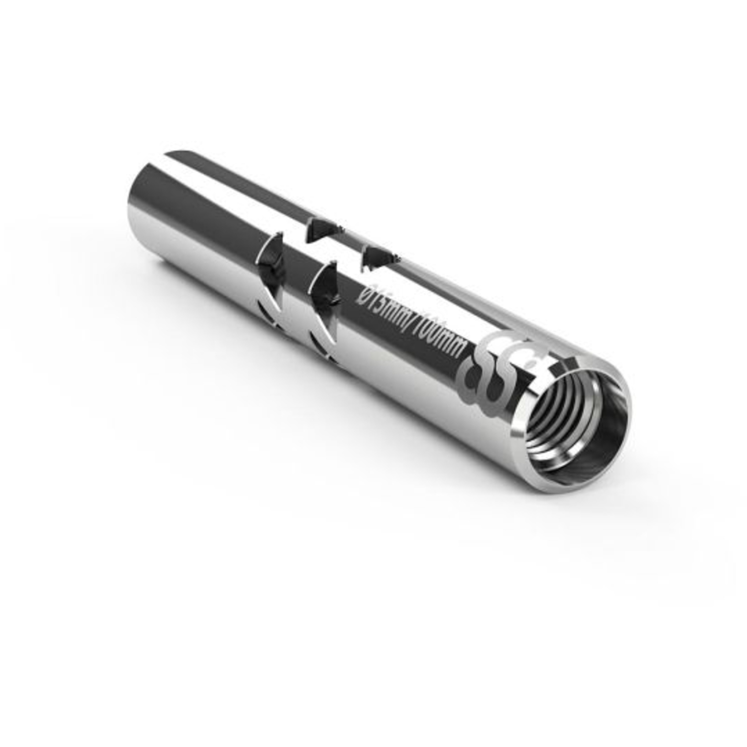 8Sinn 10cm lange Edelstahl Rod 15mm dick