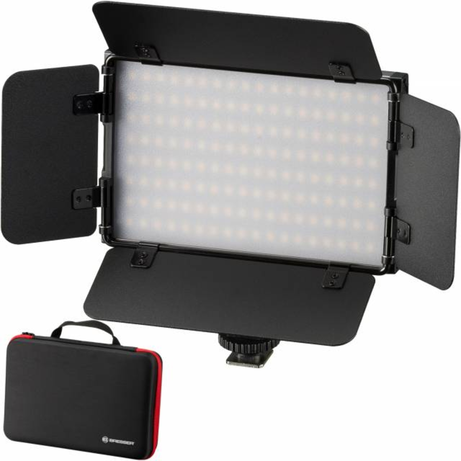 Bresser PT Pro 15B-II Bi-Color LED Videoleuchte mit Zubehör