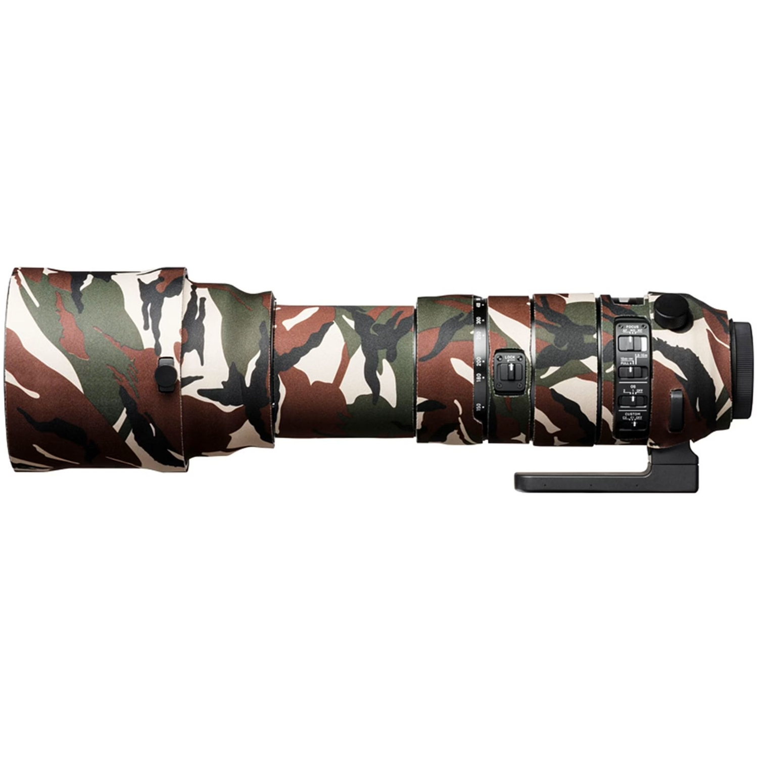 easyCover Lens Oak Objektivschutz für Sigma 150-600mm f/5-6.3 DG OS HSM Sport Grün Camouflage