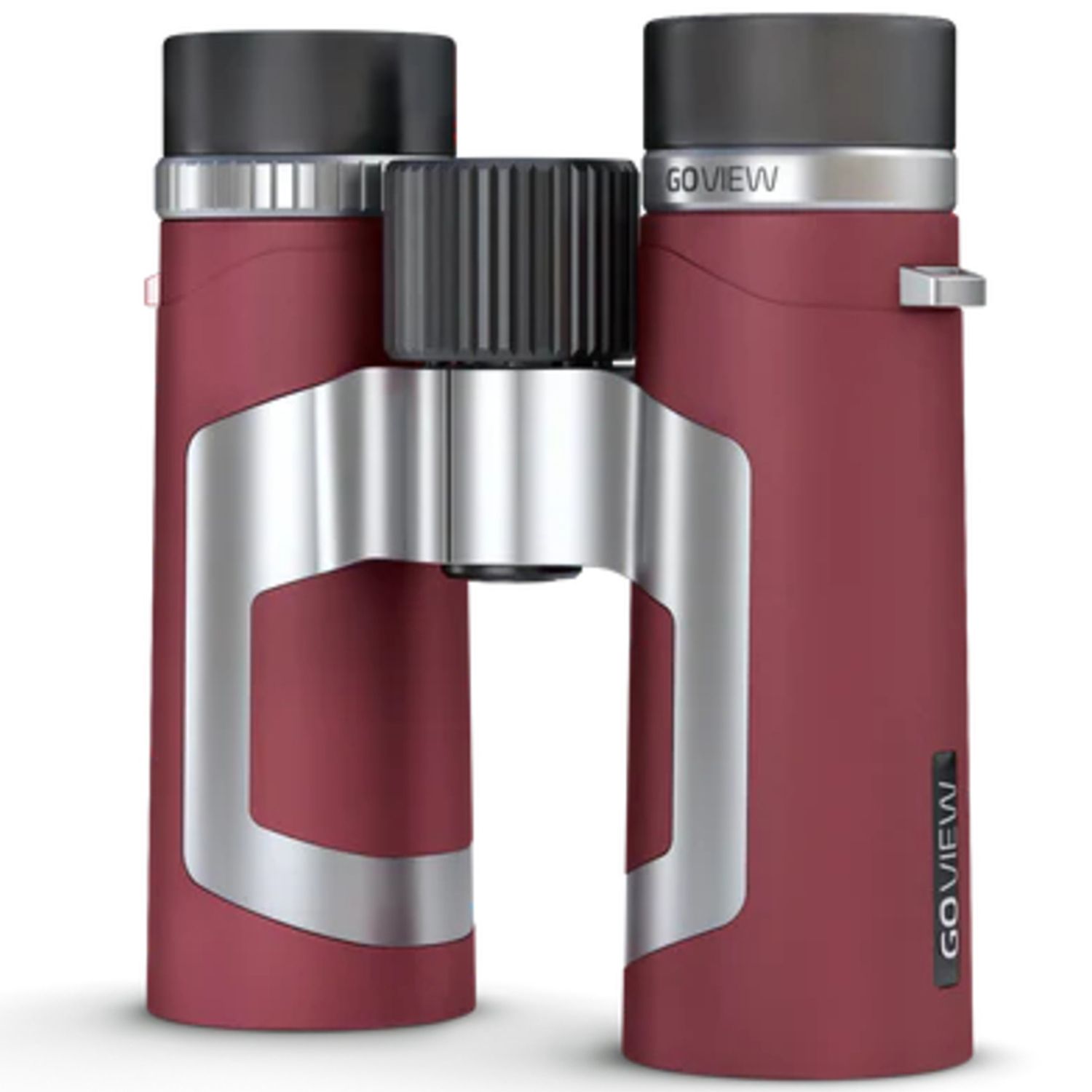 GoView ZOOMR 10x34 Ruby red Special Edition Fernglas mit Peter Hadley Tuch