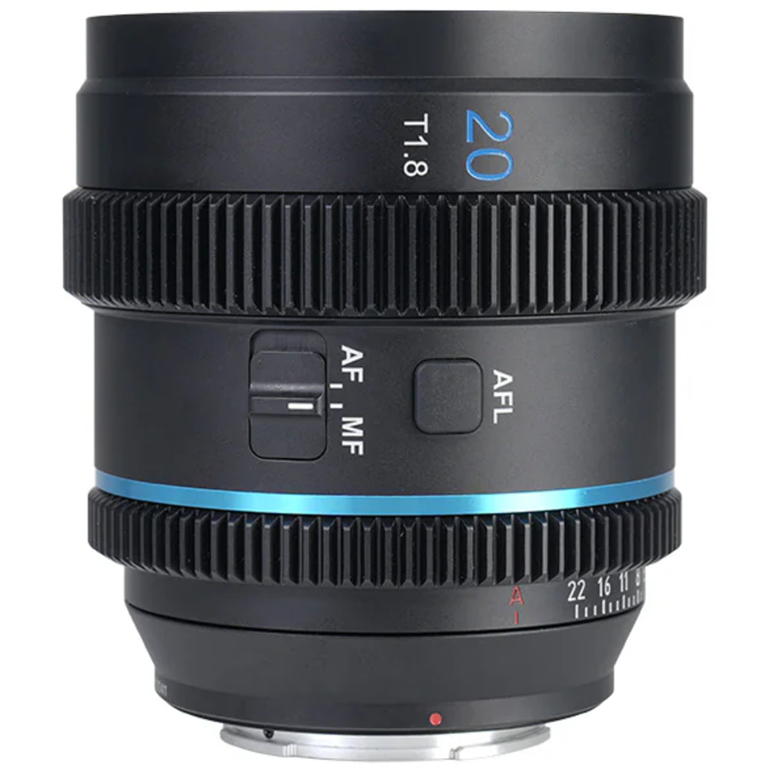 Sirui 20mm T1.8 1.33x S35 AF anamorphotisch Blue Flare für MFT-Mount