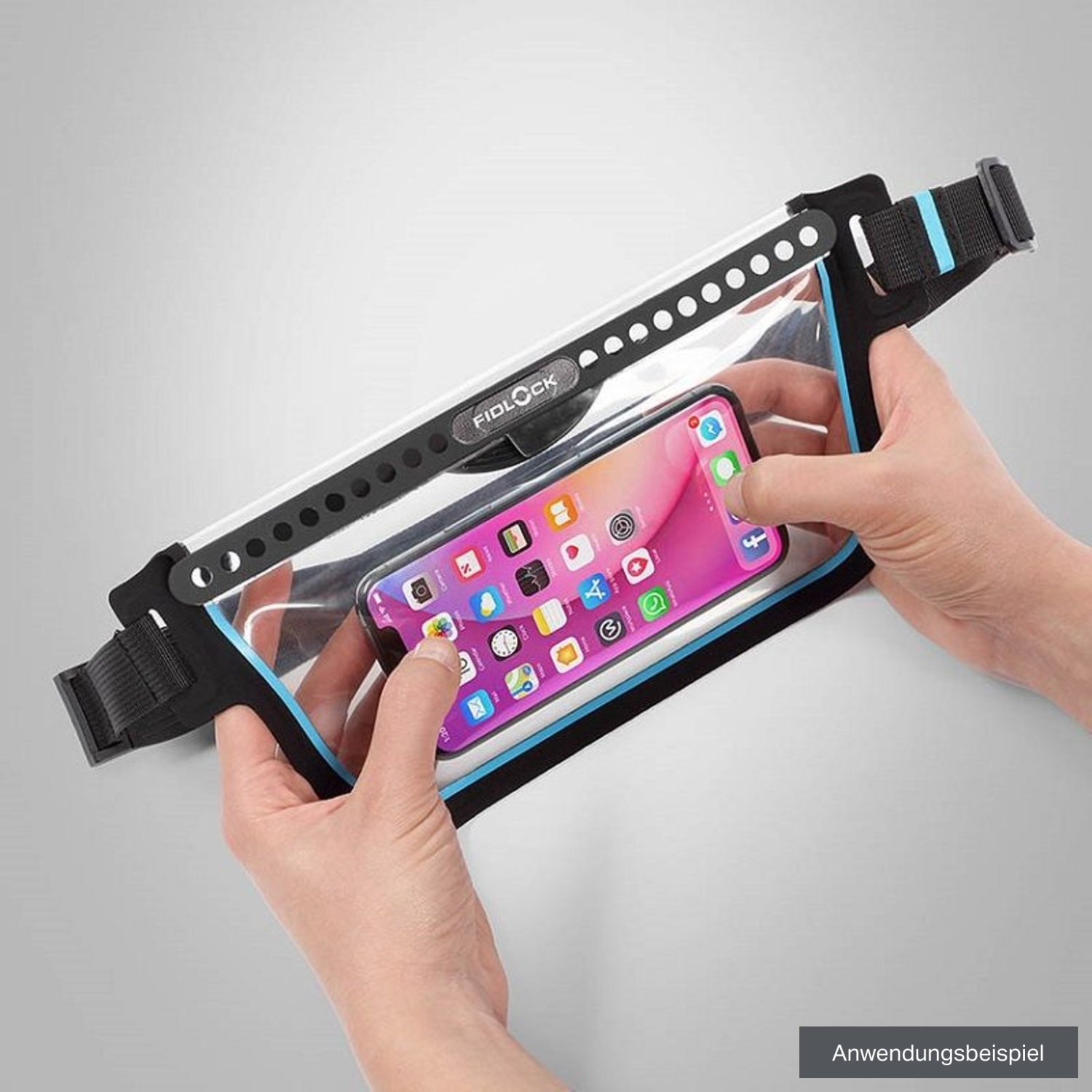 Fidlock HERMETIC Sling-Bag, schwarz-transparent