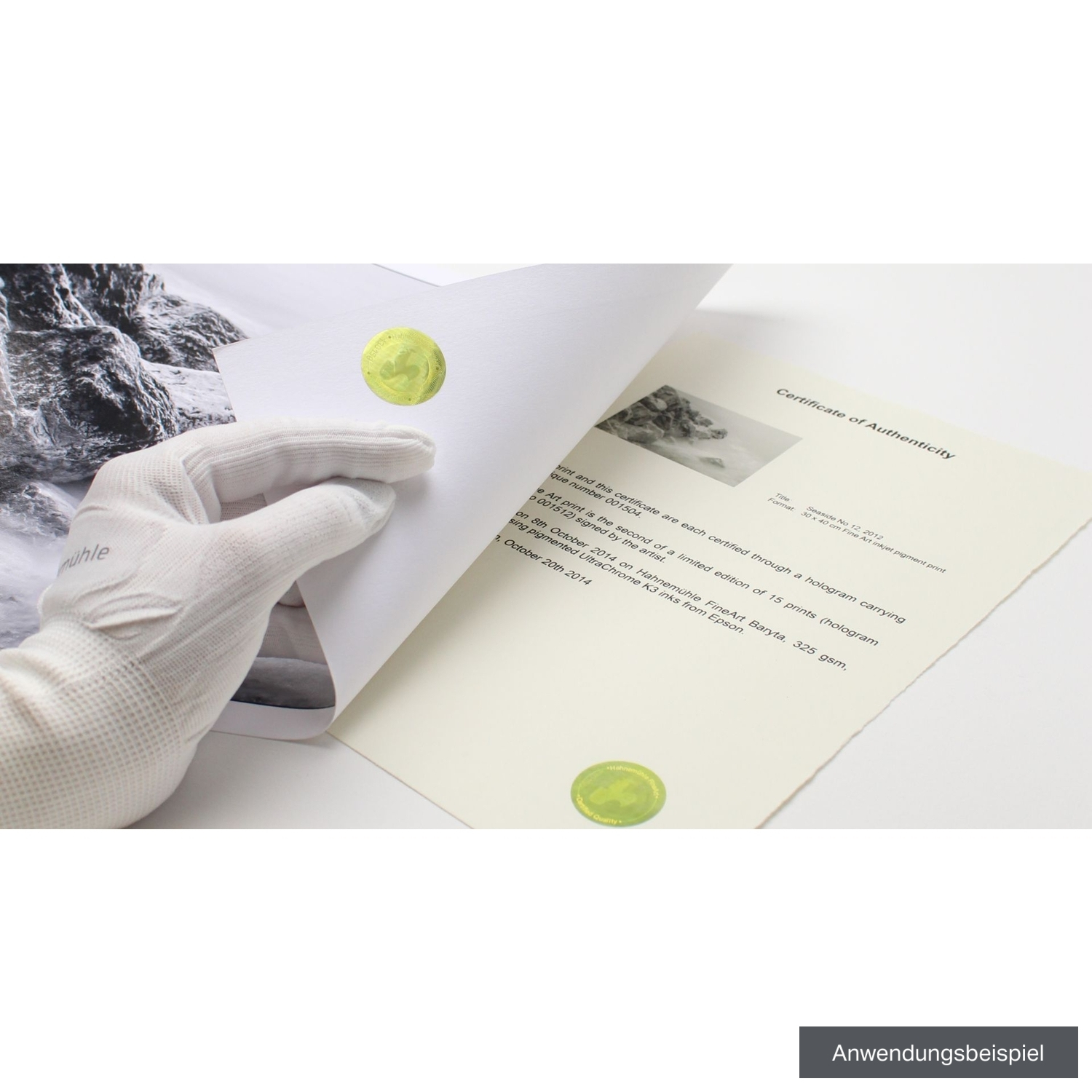 Hahnemühle Echtheitszertifikat A4 150g/m² 25 Blatt