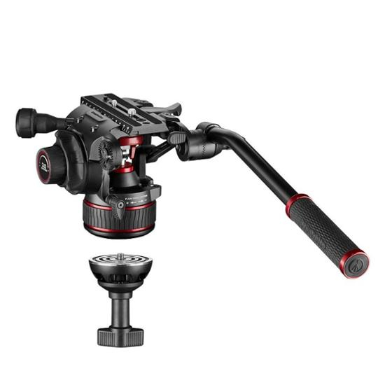 Manfrotto Nitrotech 608 & Carbon Doppelrohr-Stativ mit Mittelspinne
