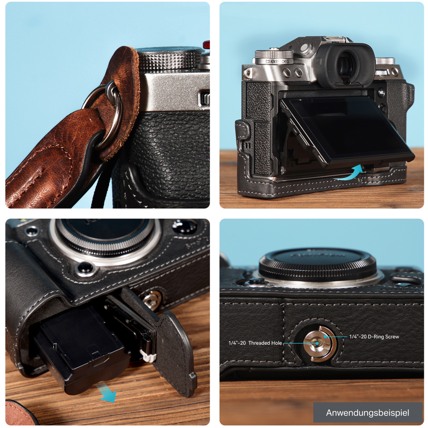 SmallRig Half Case mit Handschlaufe Kit 3927 für Fujifilm X-T5