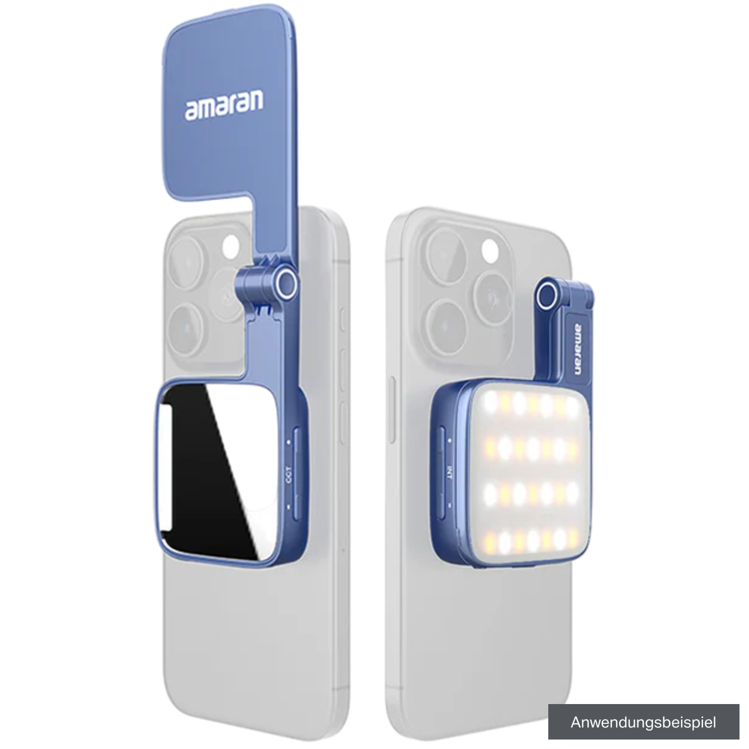 Amaran Mini-LED-Leuchte Go für Smartphones blau