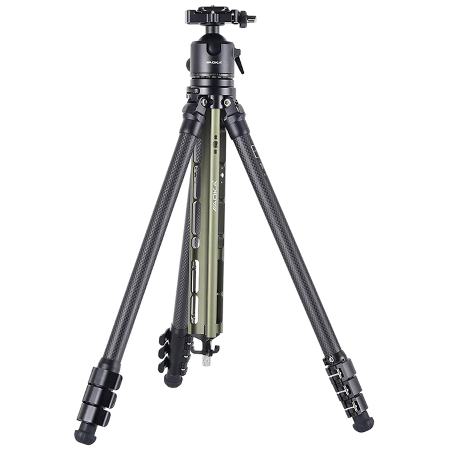 AOKA Carbonstativ TS-194C mit Kugelkopf DH-36 grün