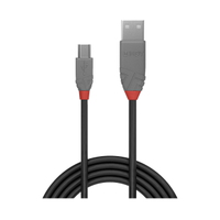 Lindy 1m USB 2.0 Typ A an Mini-B Kabel Anthra Line