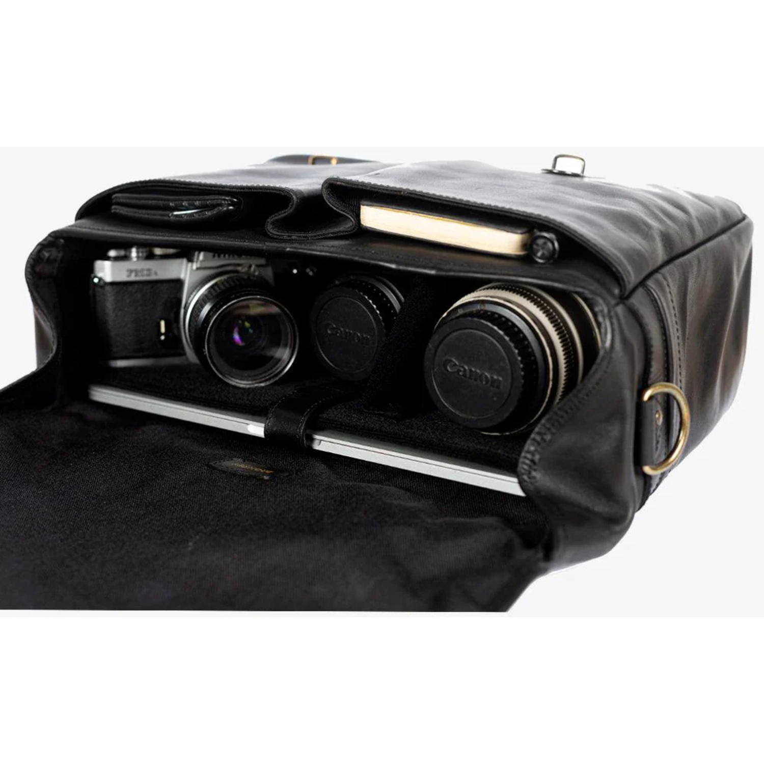 Bronkey Roma Leder Camera Bag Black