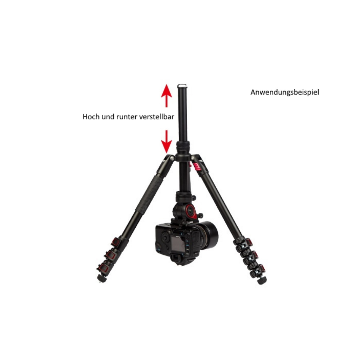 Swit Tragbares Aluminium Reisestativ MUF50 mit Fluidkopf