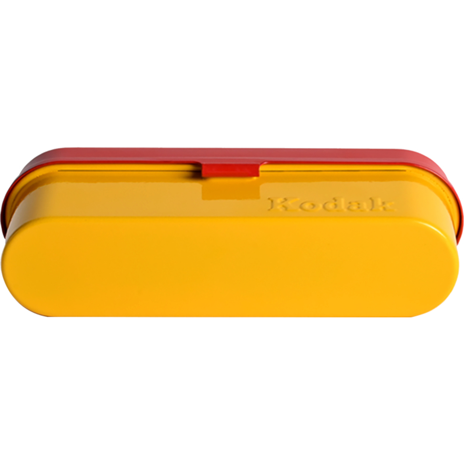 Kodak Filmdose gelb mit rotem Deckel