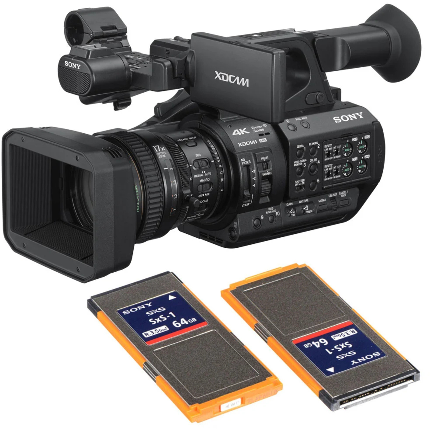 Sony PXW-Z280 mit zwei 64GB SxS-1 Speicherkarten
