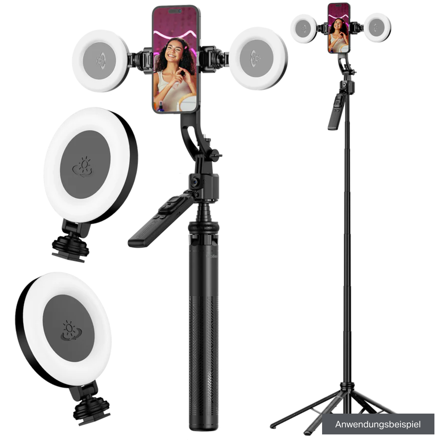 Rollei Quadpod Easy Creator mit AI Tracking und LED-Kit