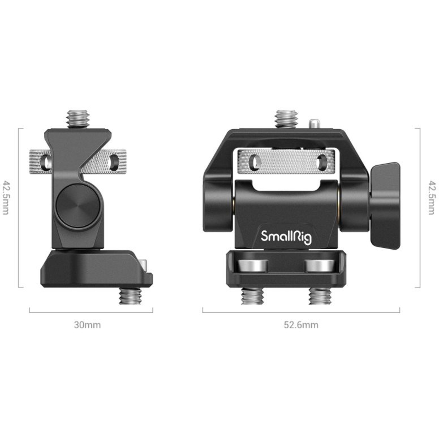 SmallRig 2904B Schwenkbare und neigbare Monitorhalterung mit 1/4"-20 Schrauben Halterung