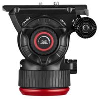 Manfrotto Fluid-Videokopf 504X mit Carbonfaser-Doppelrohrstativ GS