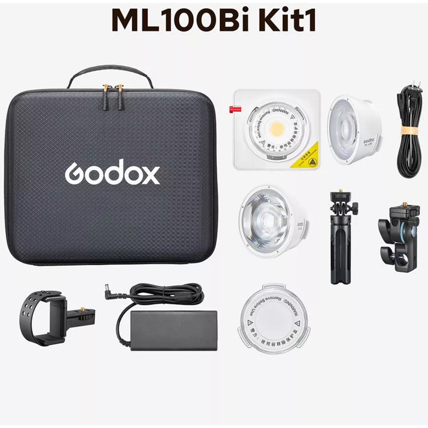 GODML100BKIT1 Godox ML100Bi Bi-Color LED Videol Light Kit 1