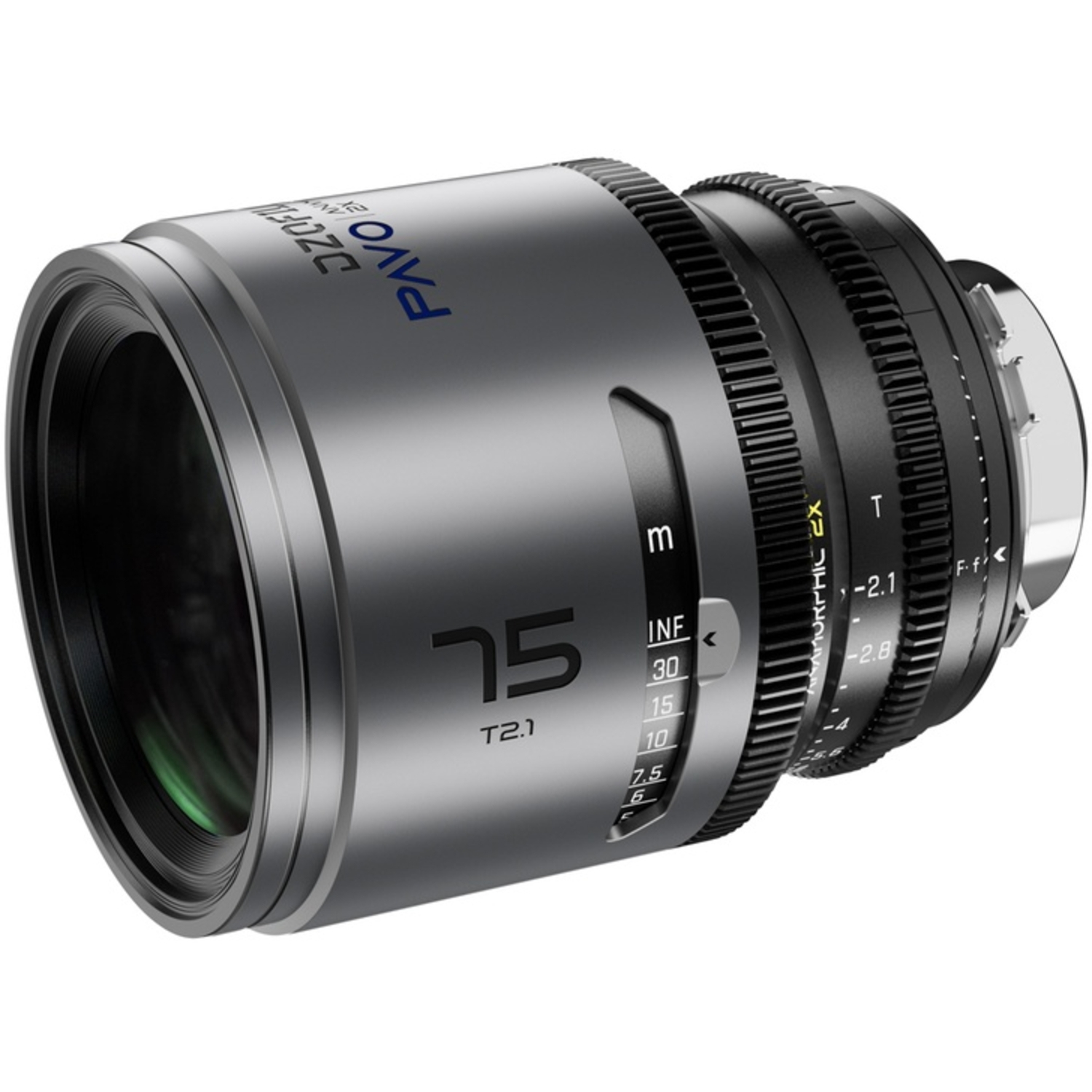DZOFILM PAVO 2X ANAMORPHIC 75mm T2.1 Blue Coating Metric für PL/EF-Mount