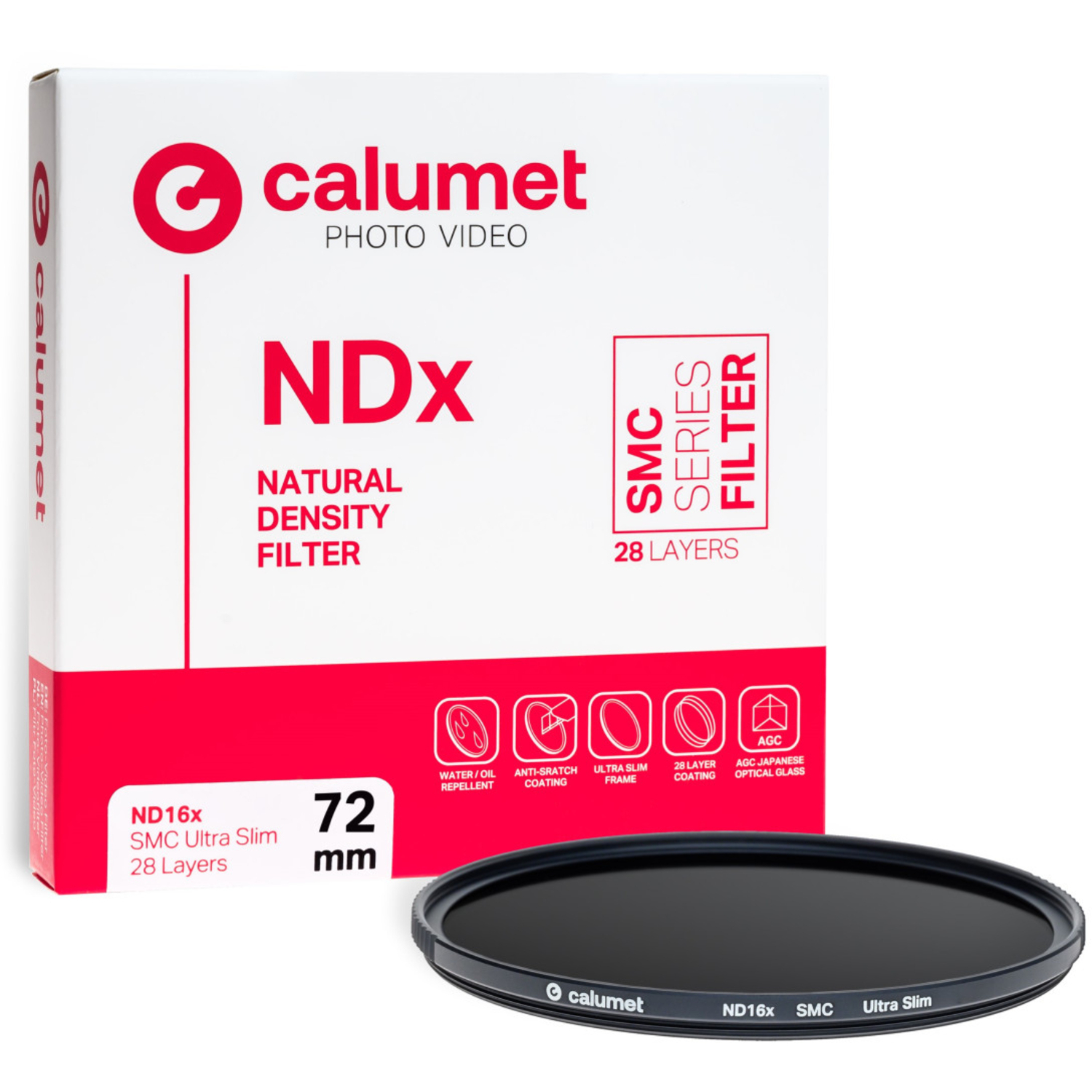 Calumet Graufilter ND16x SMC Ultra Slim 72mm