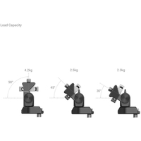 SmallRig 2904B Schwenkbare und neigbare Monitorhalterung mit 1/4"-20 Schrauben Halterung