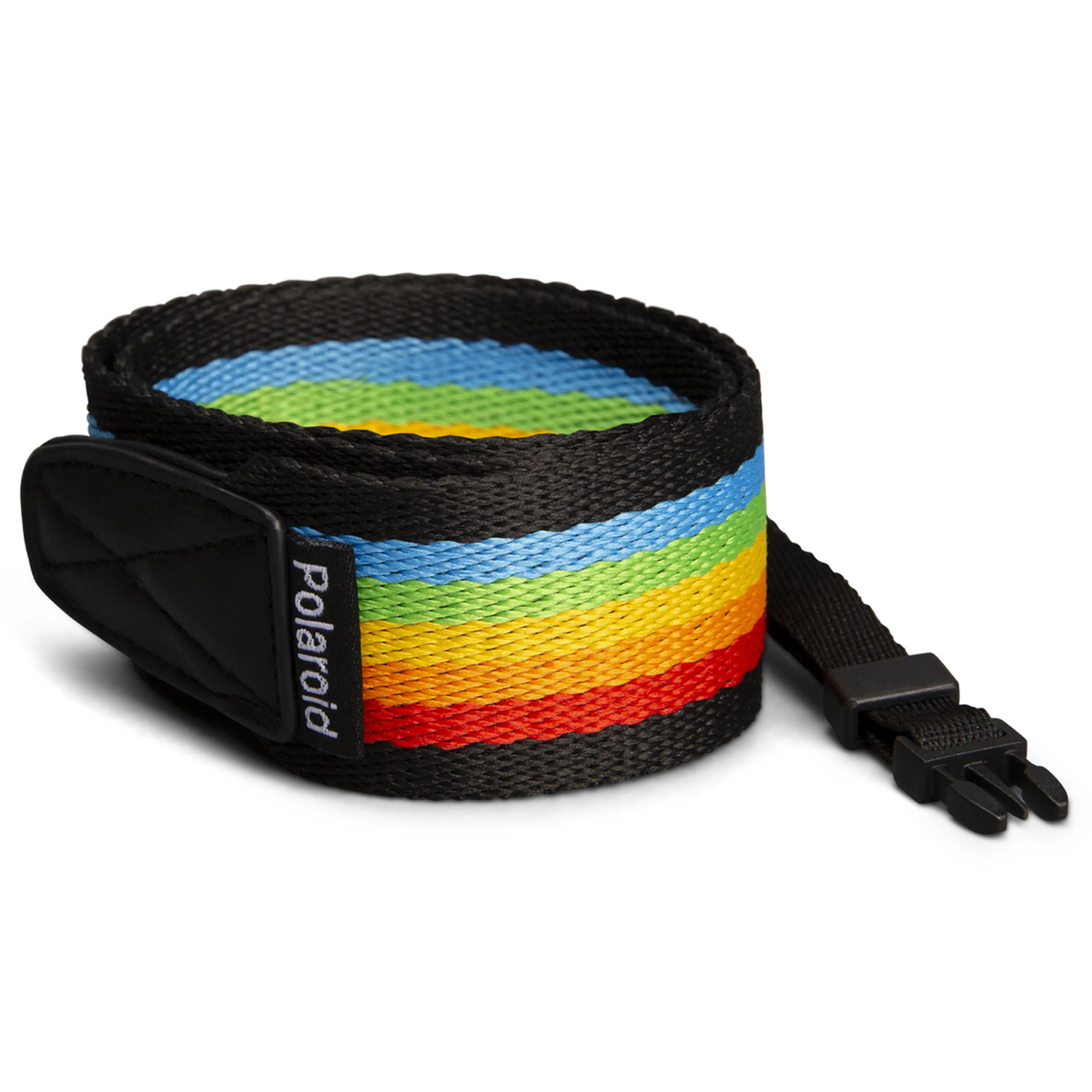 Polaroid Kameragurt Flat Rainbow Black