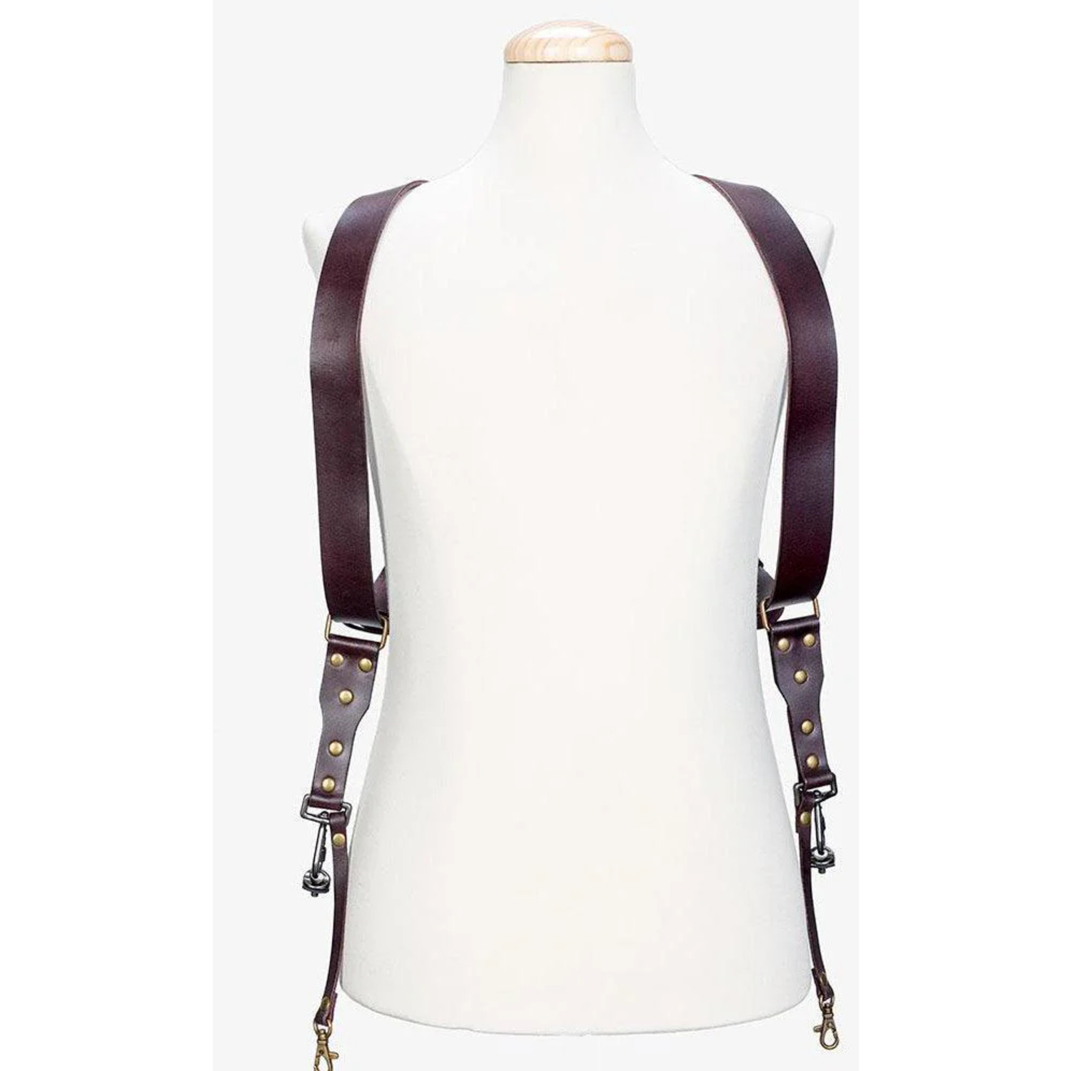 Bronkey Doppel-Kameragurt Berlin #502 Leder braun