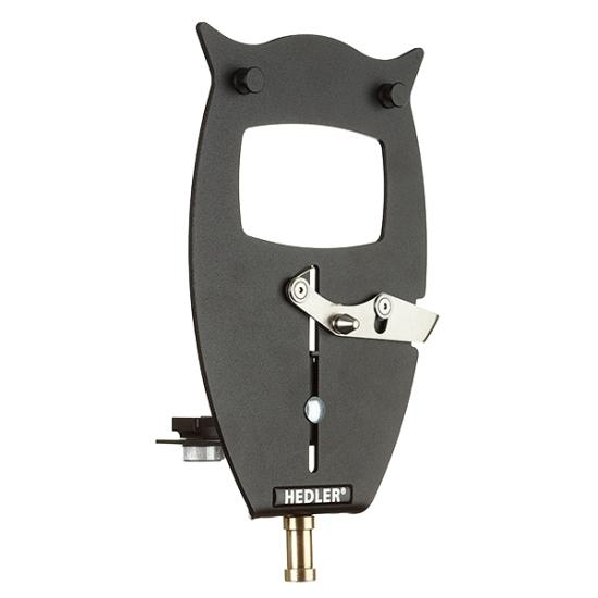 Hedler FlashEule Frontplatte pulverbeschichtetet und mattschwarz