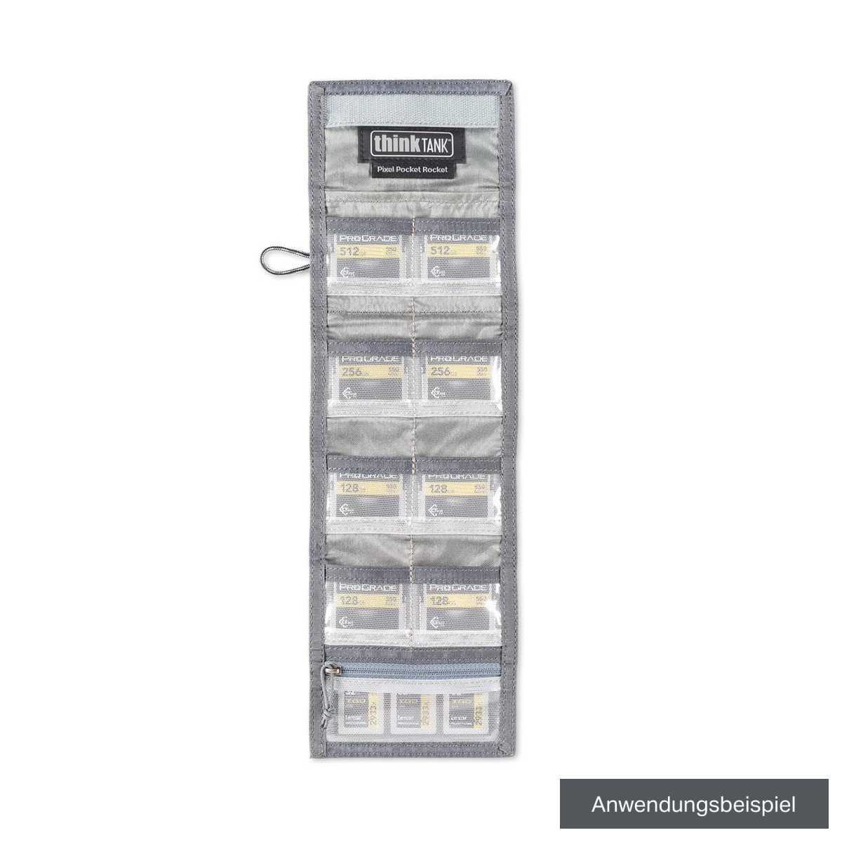 thinkTank Speicherkartenetui Pixel Pocket Rocket schwarz-blau für CF- und XQD-Karten