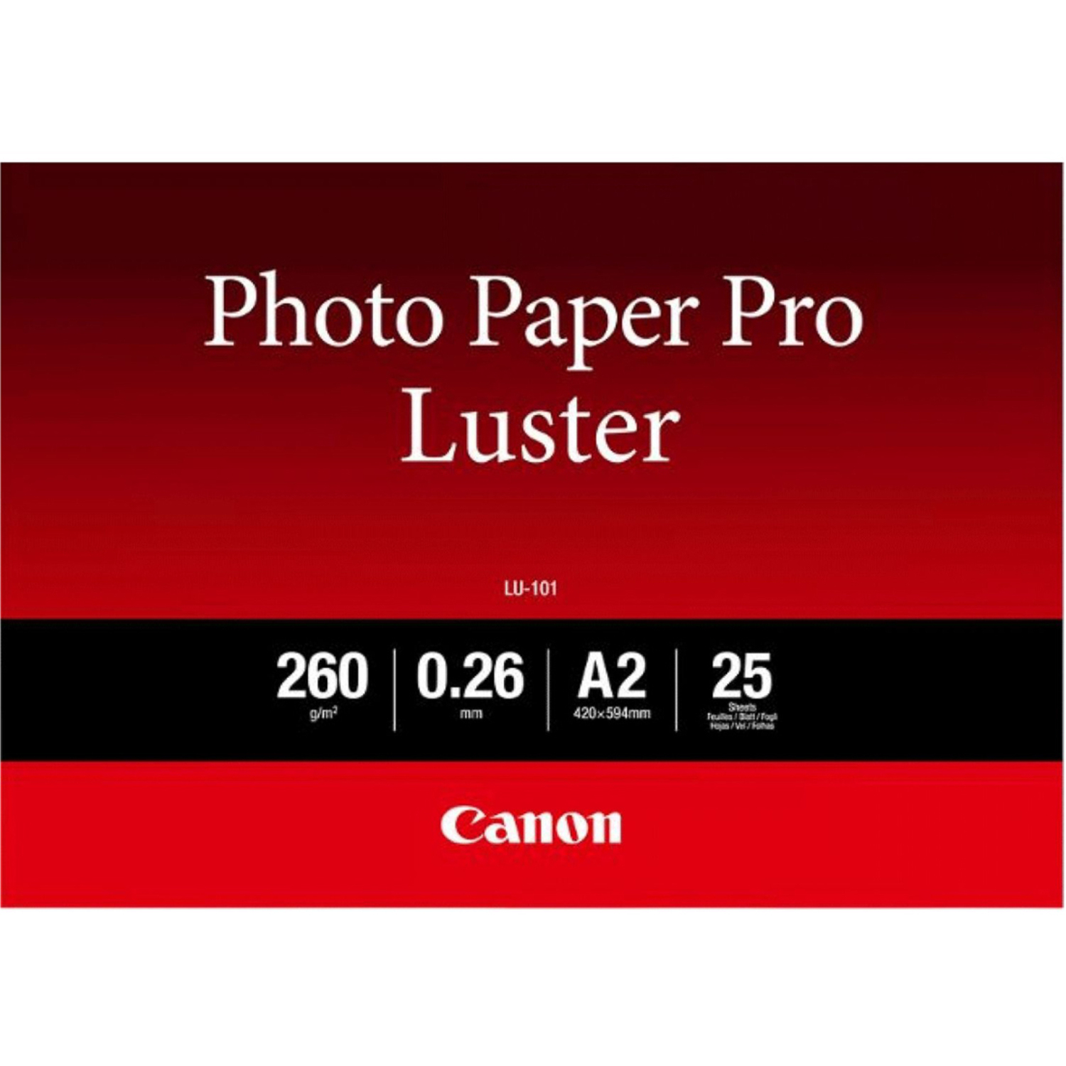 Canon PRO-Fotopapier Luster LU-101 A2 25 Blatt 260g/m²