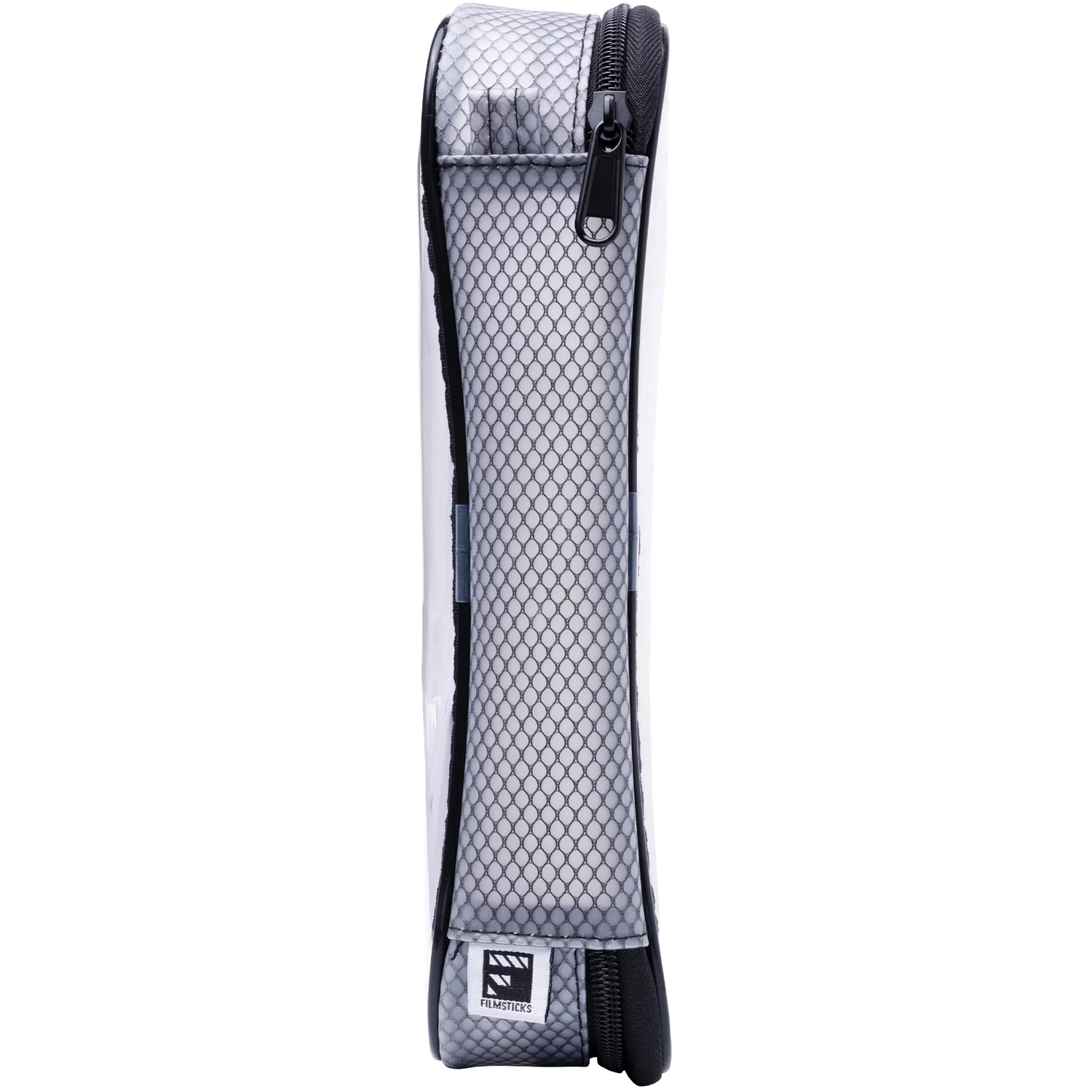 Filmsticks Set mit kleiner, mittlerer und großer transparenter Tasche, schwarz