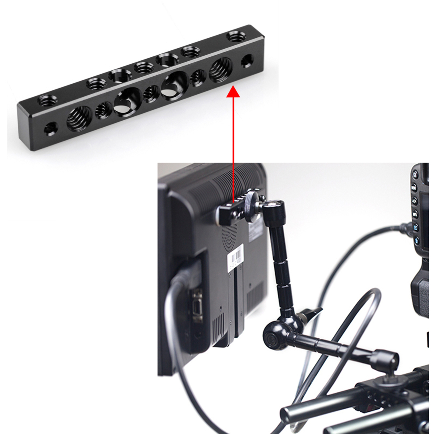 SmallRig Cheese Bar mit 1/4-Zoll- und 3/8-Zoll Gewinden 1091