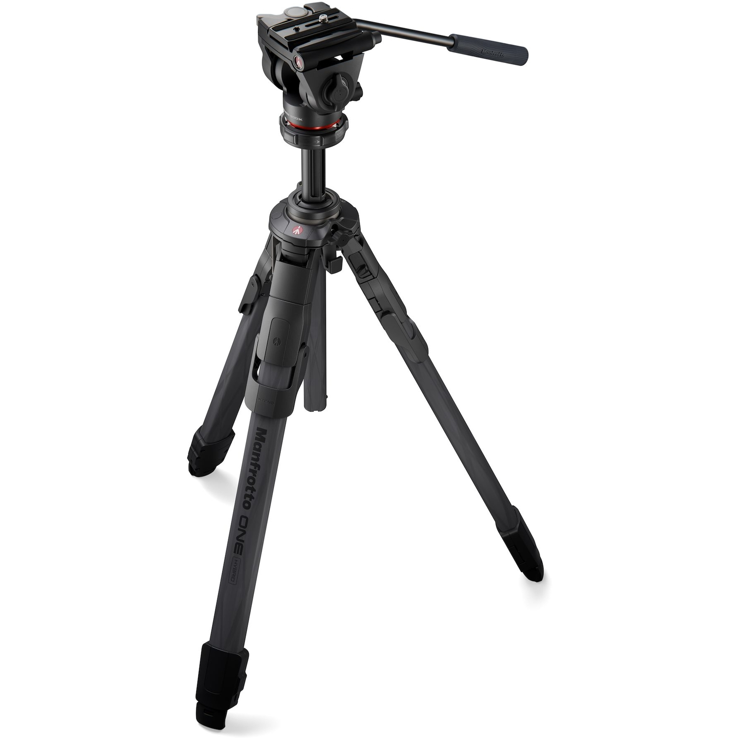 Manfrotto ONE Hybrid Carbonfaser-Stativ mit 500X Fluid-Kopf