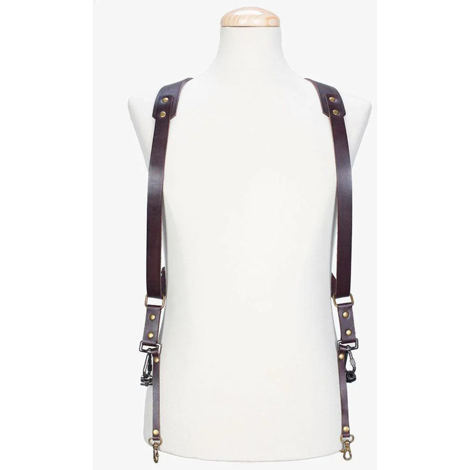 Bronkey Doppel-Kameragurt Berlin #702 Leder Large braun