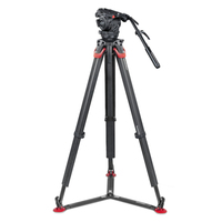 Sachtler SAC1910FTGS System Cine 7+7 Kohlefaser mit Stativkopf, flowtech® Stativ, Bodenspinne und Tasche