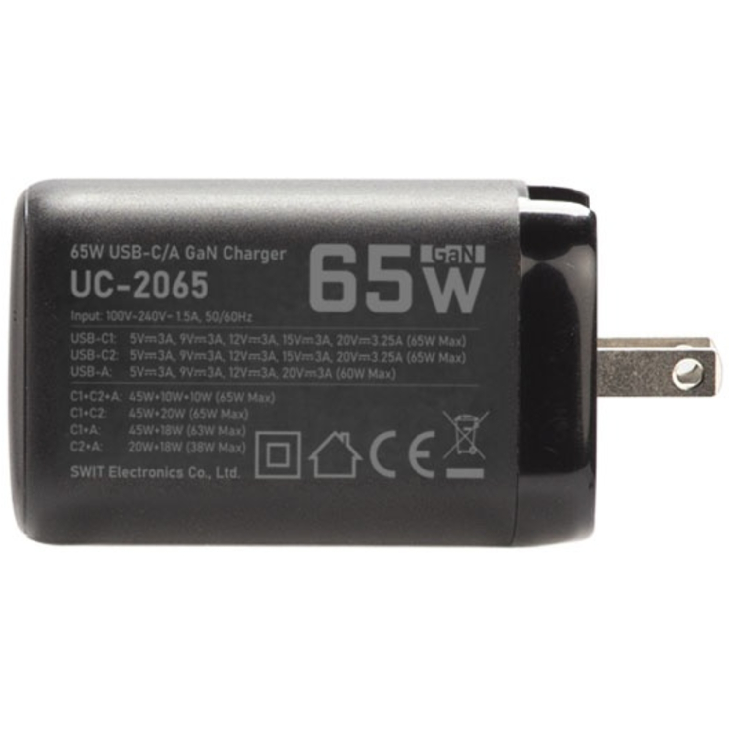 Swit Reiseladegerät UC-2065 65W GaN USB-C
