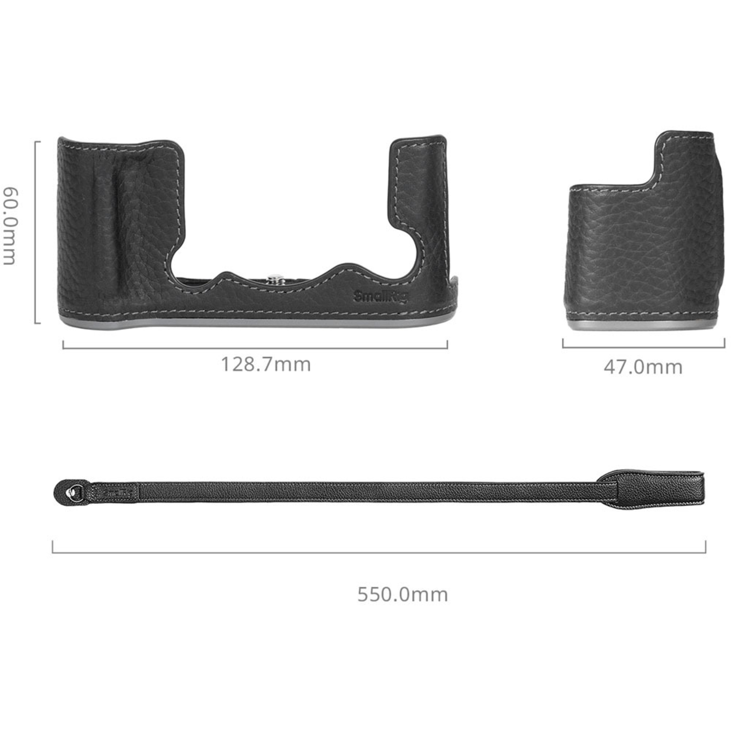 SmallRig Leather Half Case Kit 4709 schwarz für Fujifilm X-T50 