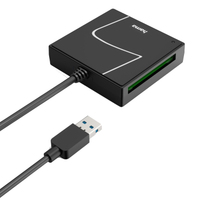 Hama USB-Kartenleser USB-A mit USB-C-Adapter