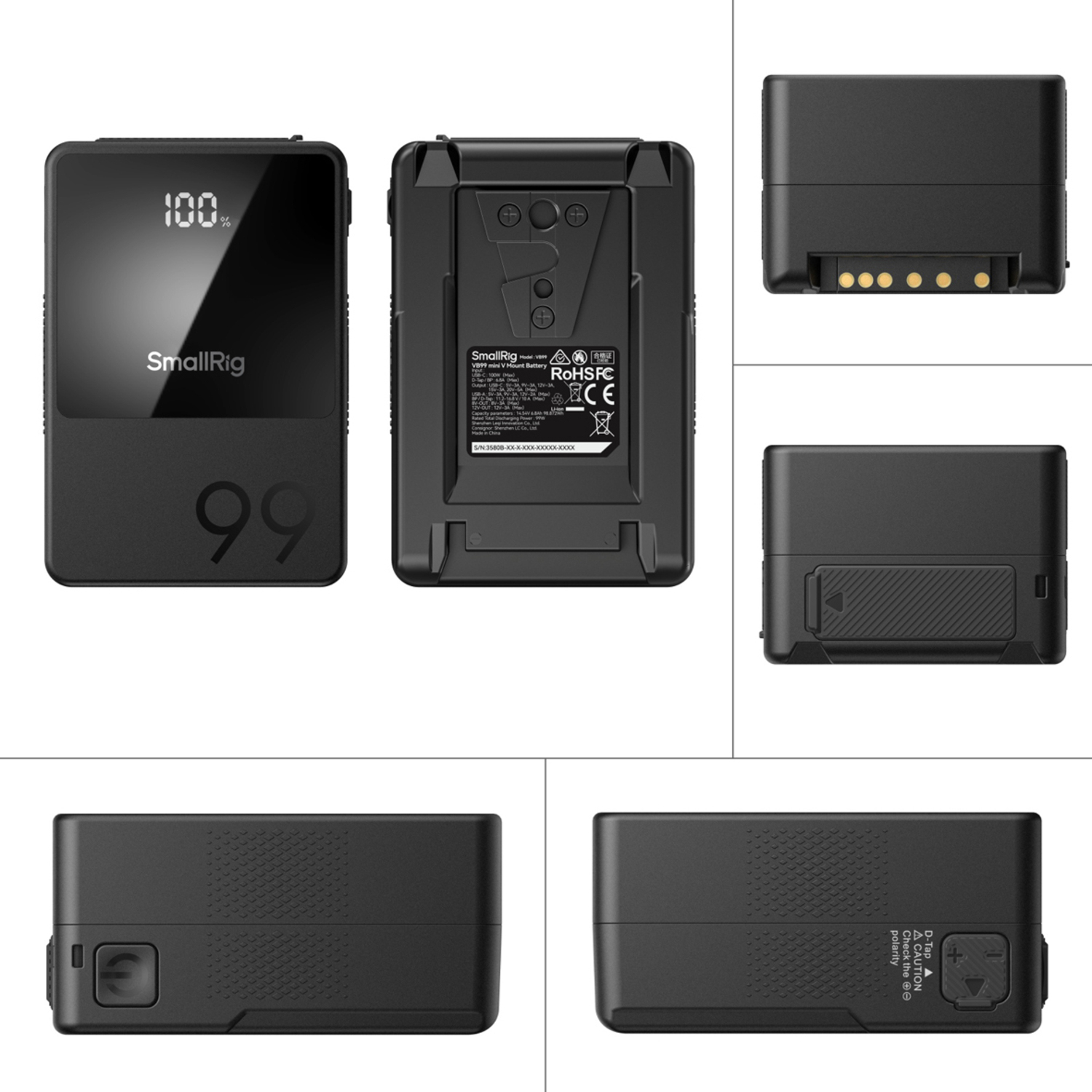 SmallRig Pro mini V-Mount Akku VB99 Kit 5048