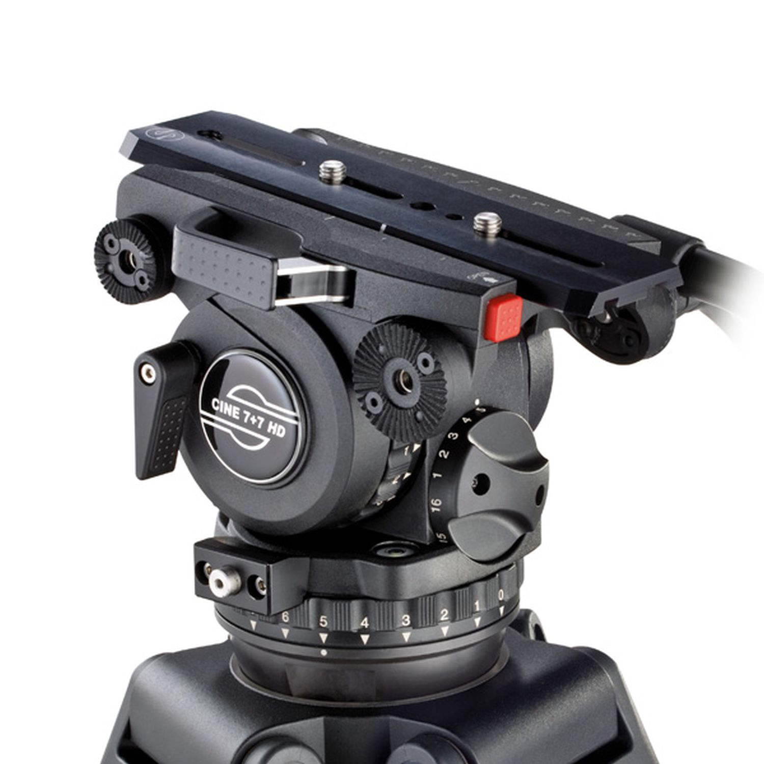 Sachtler SAC1973 System Video 7+7 Kohlefaser mit Stativkopf, ENG 2 CF Heavy-Duty-Stativ, Mittelspinne und Tasche