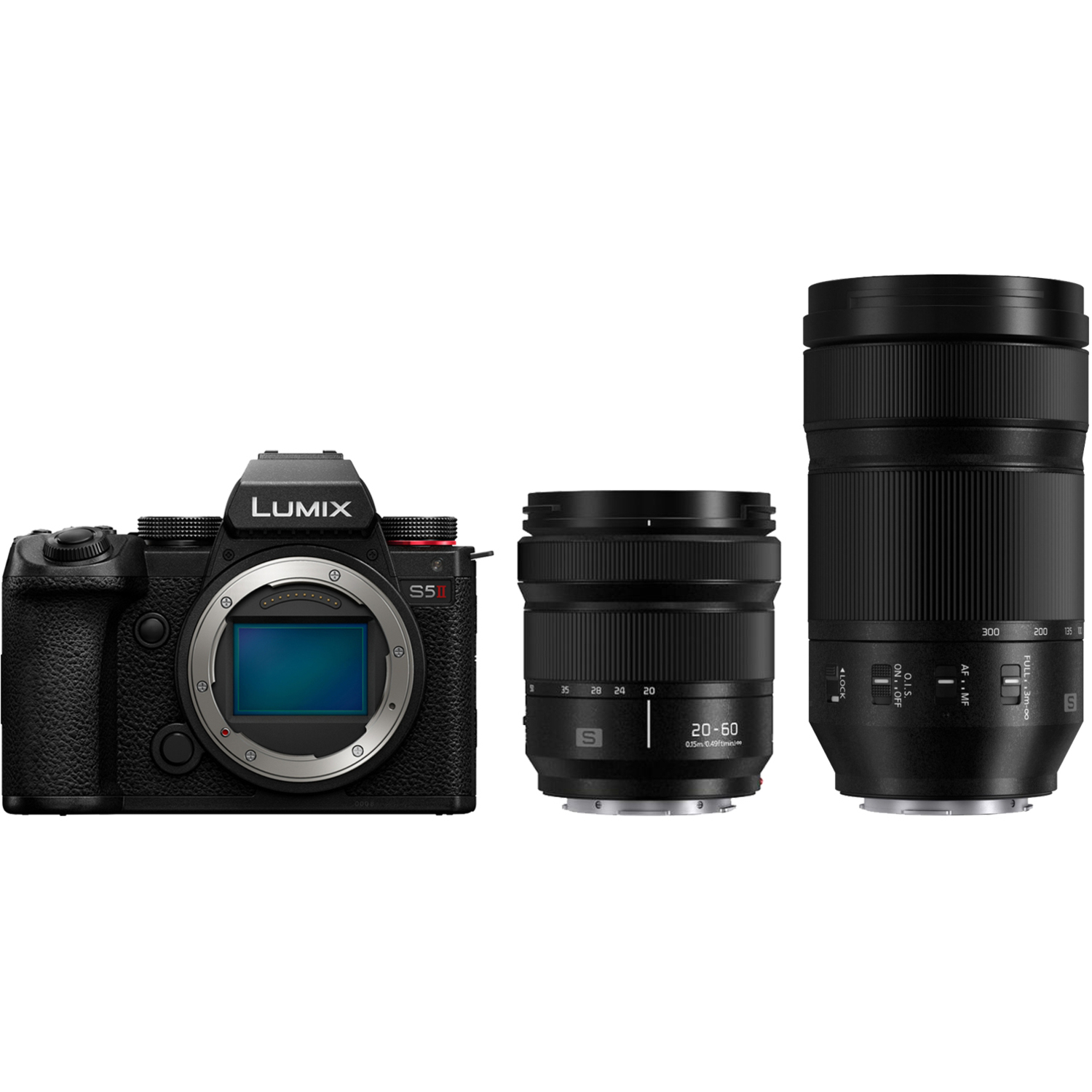 Panasonic LUMIX DC-S5II mit LUMIX S 20-60mm F3.5-5.6 und LUMIX S 70-300mm F4.5-5.6 Makro OIS