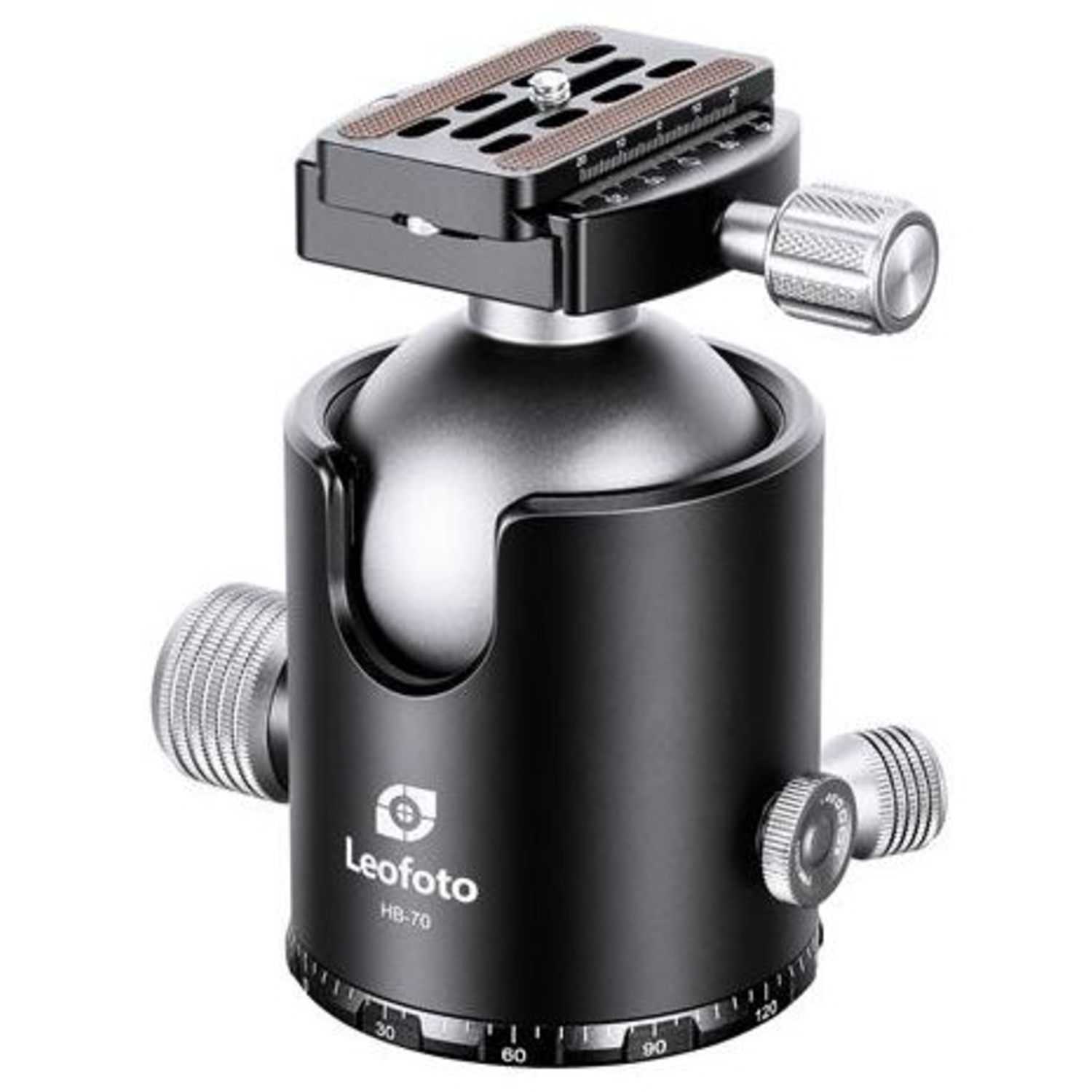 Leofoto Stativ-Kugelkopf HB-70 mit Schnellwechselplatte