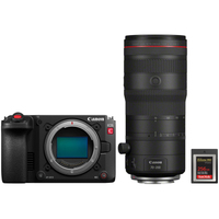 Canon EOS C50 mit RF 70-200mm F2.8L IS USM Z und SanDisk Extreme PRO 256GB CFexpress