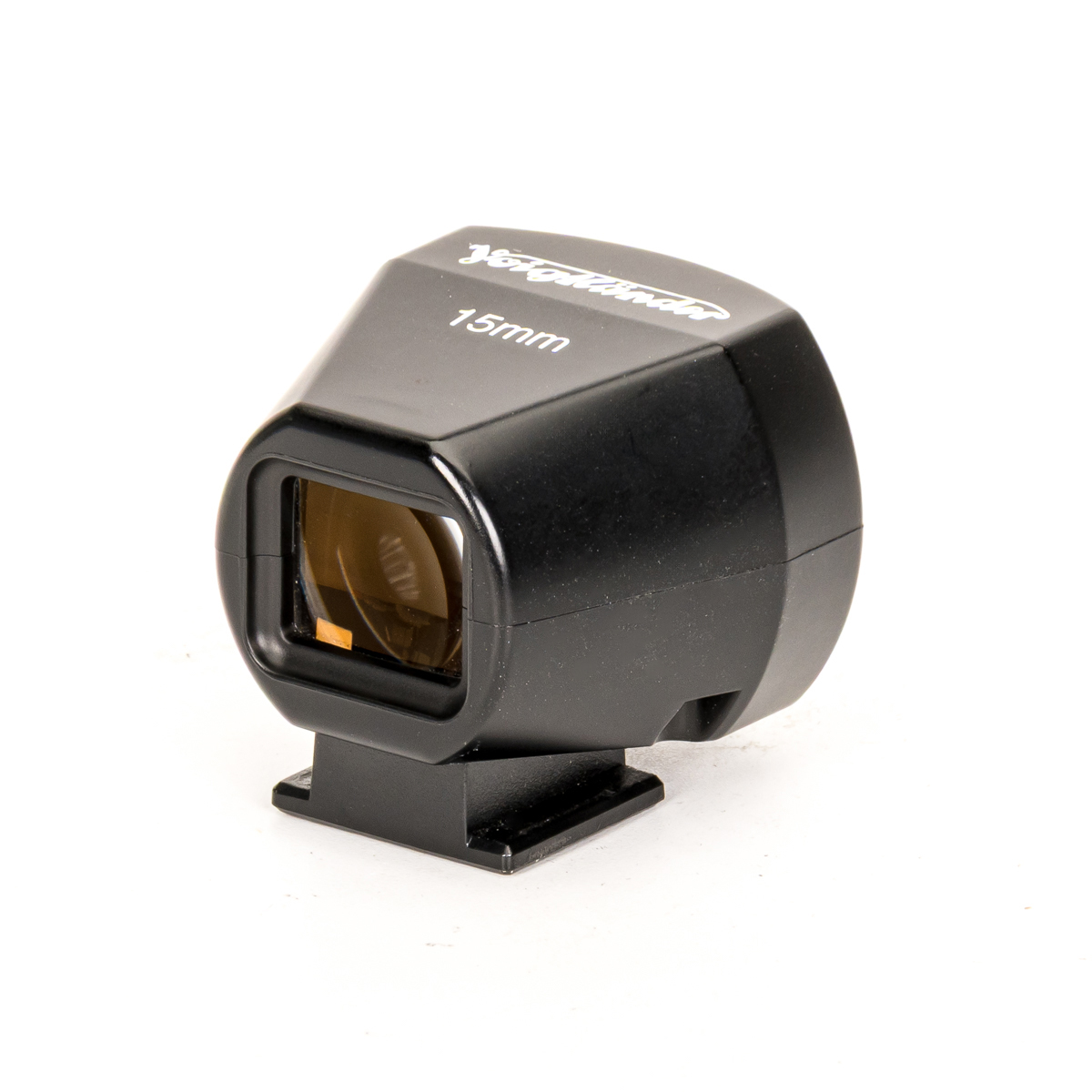 Voigtländer Sucher 15 mm Metall schwarz gebraucht