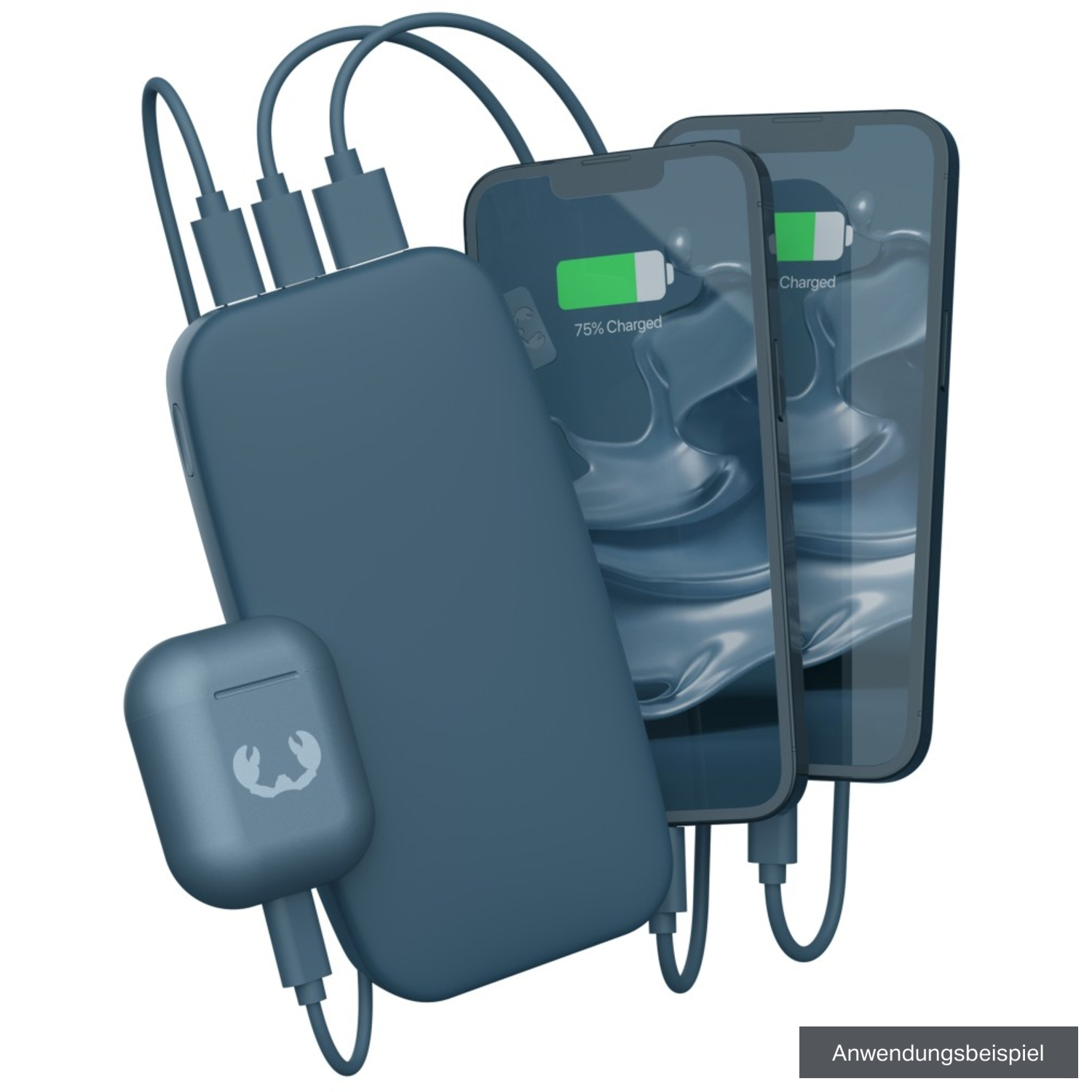 Fresh'n Rebel Powerbank 24000mAh mit USB-C Dive Blue