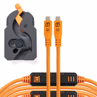 Tether Tools LeverLock mit USB-C Kabel 9,4m orange