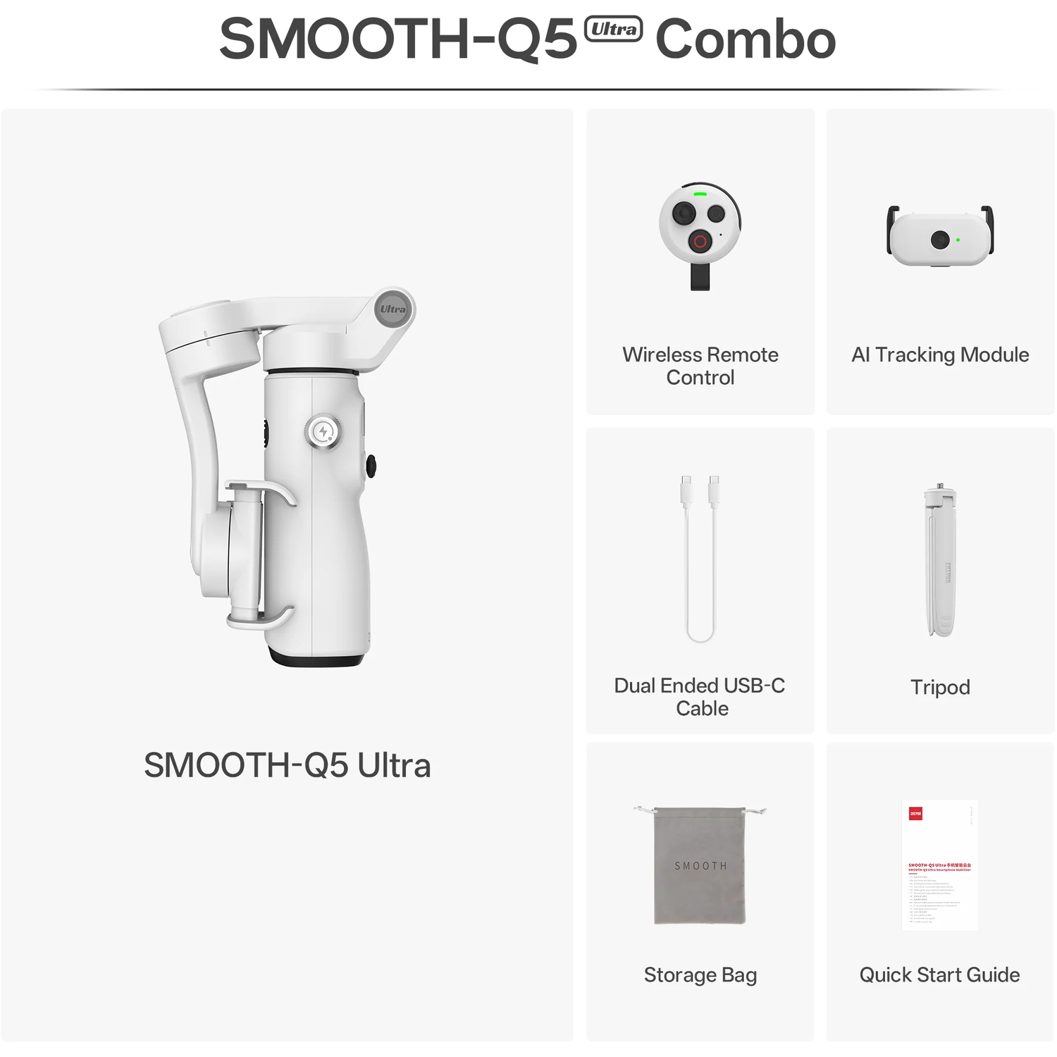 Zhiyun Smooth Q5 Ultra Smartphone Gimbal Combo Kit